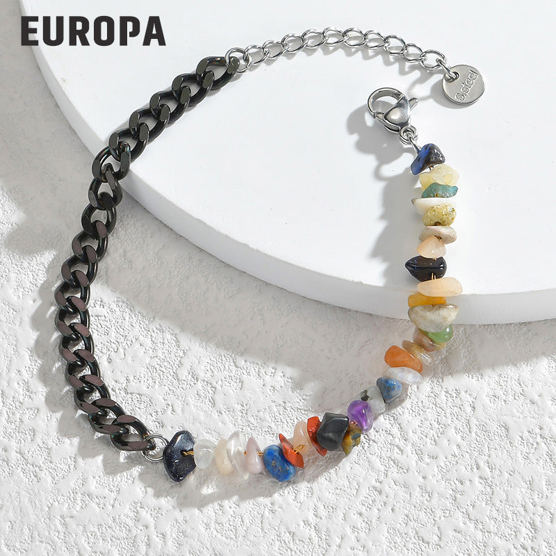 Wholesale Titanium Steel Gravel Bracelet